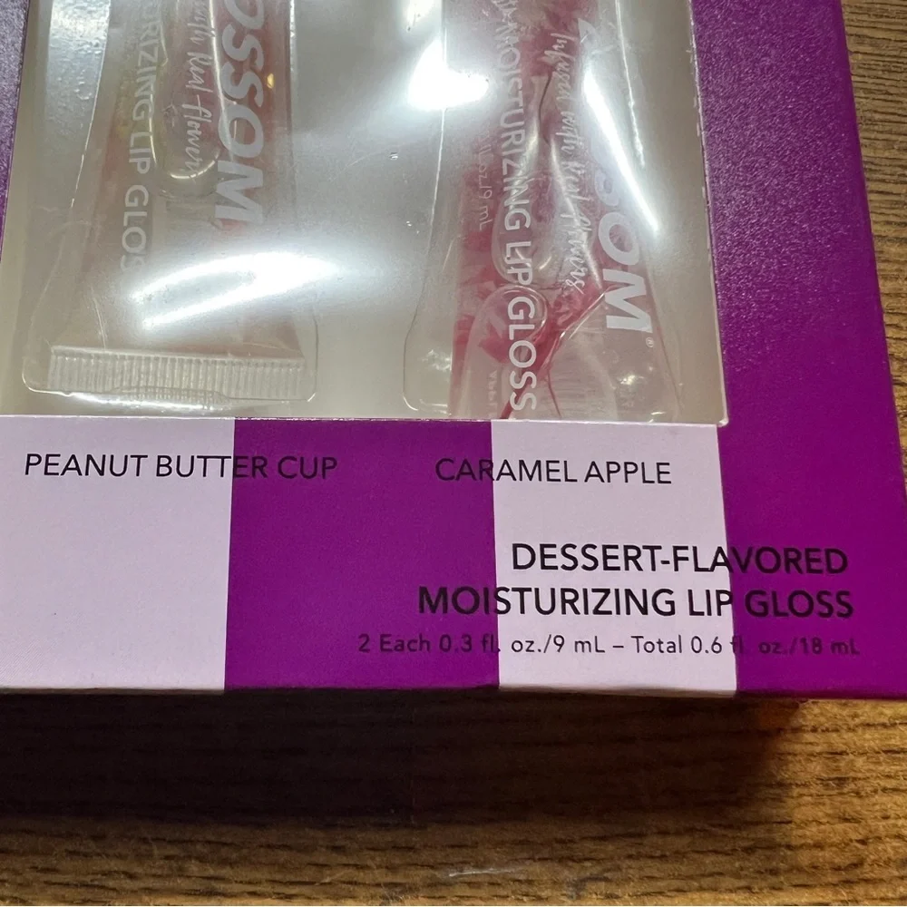 Blossom Dessert Flavored Moisturizing Lip Gloss Infused Dessert Flavored